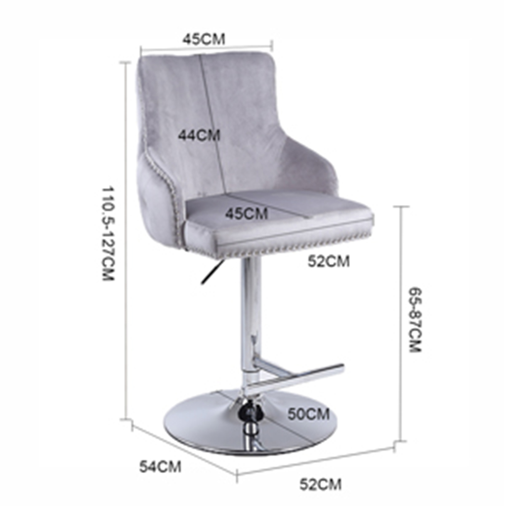 Grace Gas Lift Barstool Size